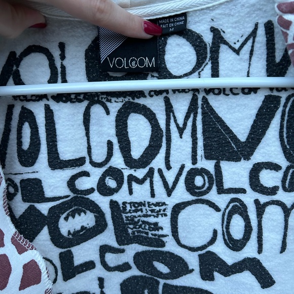 Volcom zip hoodie, Giraffe print - Picture 3 of 4